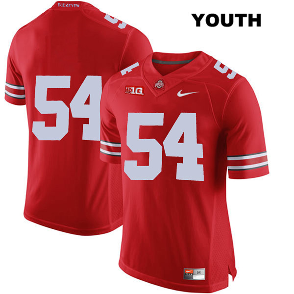 Ohio State Buckeyes Youth Matthew Jones #54 Red Authentic Nike No Name College NCAA Stitched Football Jersey TL19Y02UC